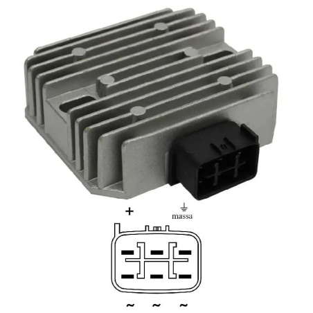 HYP Spanningsregelaar voor Yamaha TMAX 500 08-11, XMAX 250 05-06, R6 06-16, MT-03 660 06-12, Majerty 400 04-11