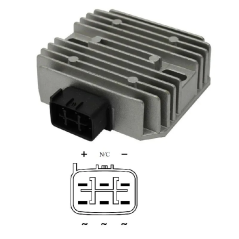 HYP Spanningsregelaar voor Kawasaki Z750, ER6N, Yamaha Xcity - XMAX 250, Suzuki Burgman 400