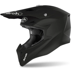 Casco Cross Airoh Wraaap color nero opaco