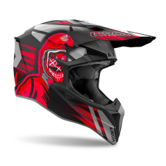 Airoh Wraaap Crosshelm Cyber mat rood
