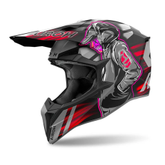 Airoh Wraaap Crosshelm Cyber mat rood