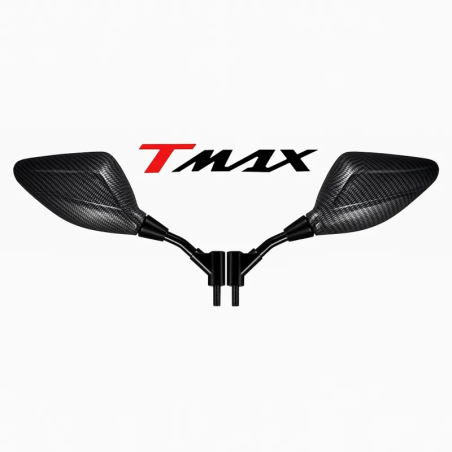 Spiegels voor stuur Yamaha T-Max 500 04–11, T-MAX 530 12– Goedgekeurd Carbon Look