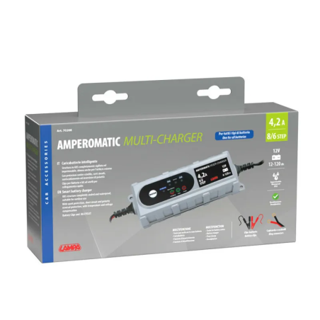 Motor- en Auto Acculader Amperomatic 4,2A 12V