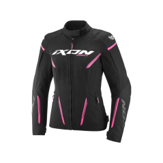 Giacca Moto Ixon Striker 2 Lady nera rosa