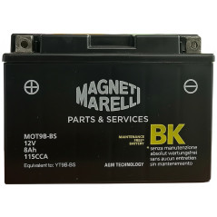 Accu Magneti Marelli YT9B-BS, MOT9B-BS 8AH, CCA 115A 150x70x105mm