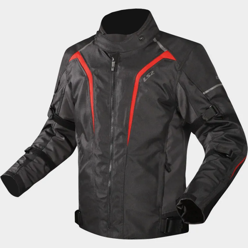 Giacca Moto LS2 Sepang uomo nera rossa