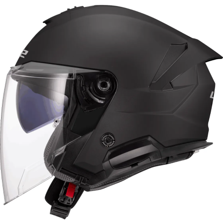 Casque Jet LS2 OF618 Verso II SOlid Noir Mat