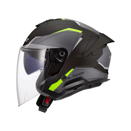 LS2 OF618 Verso II Air matt black yellow Jet Helmet