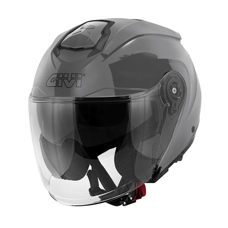 Givi HX25 Solid glanzend grijs Jethelm