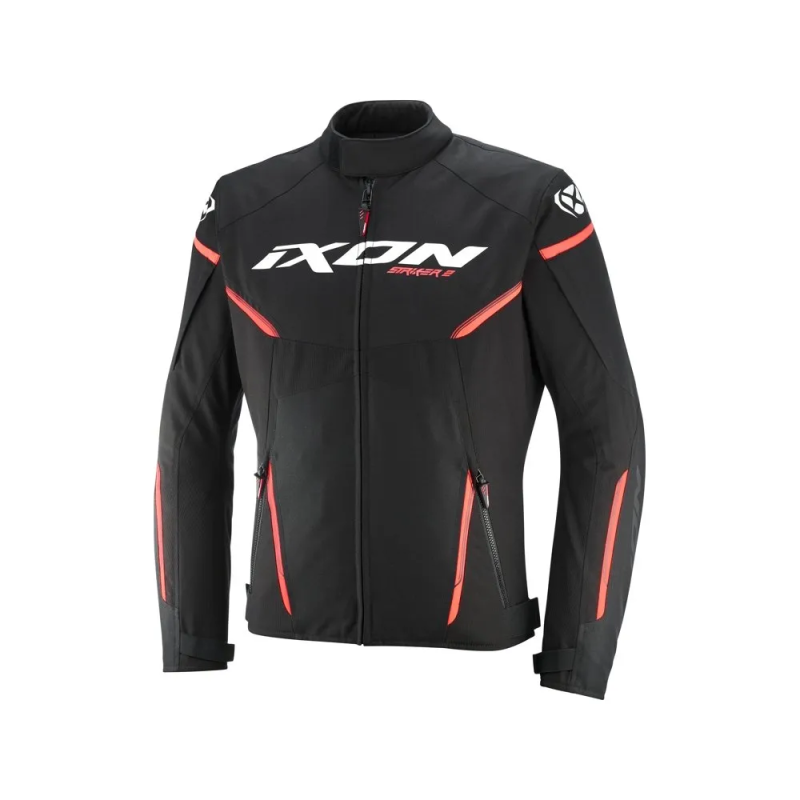 Ixon Striker 2 Motorjas zwart wit rood