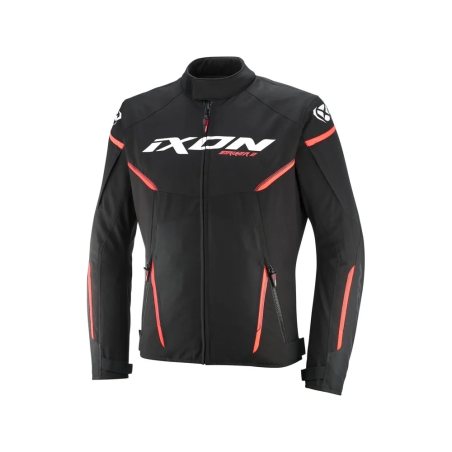 Ixon Striker 2 Motorjas zwart wit rood