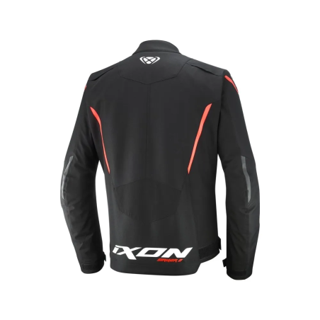 Ixon Striker 2 Motorjas zwart wit rood