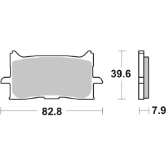 Brembo 07HO62SA Gesinterde Remblokken Weggebruik, 1 paar