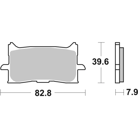 Brembo 07HO62SA Gesinterde Remblokken Weggebruik, 1 paar